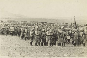 כוחות צבא עות'מאניים בעמק יזרעאל, בדרכם לפשיטה על תעלת סואץ, 1914, המקור: ספריית הקונגרס, אוסף מאטסון
